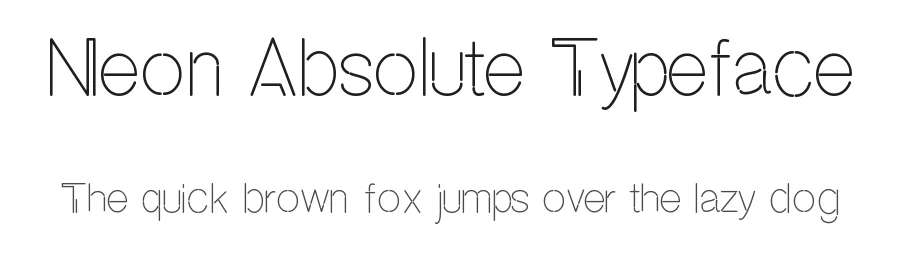 Neon Absolute Typeface by Nirmana Visual — Display Font