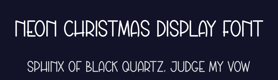 Neon Christmas Display Font by creativeletter — Display Font — thumbnail 2