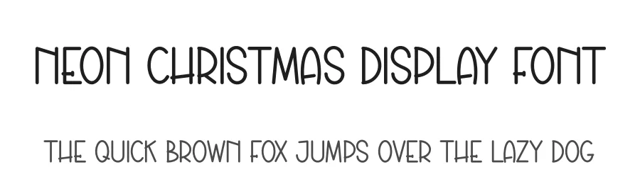 Neon Christmas Display Font by creativeletter — Display Font