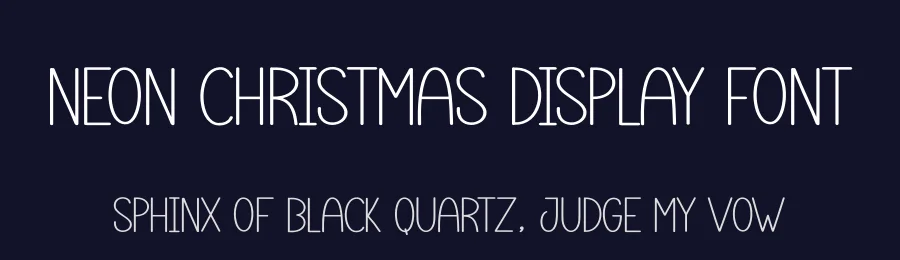 Neon Christmas Display Font by andikastudio — Display Font — thumbnail 2