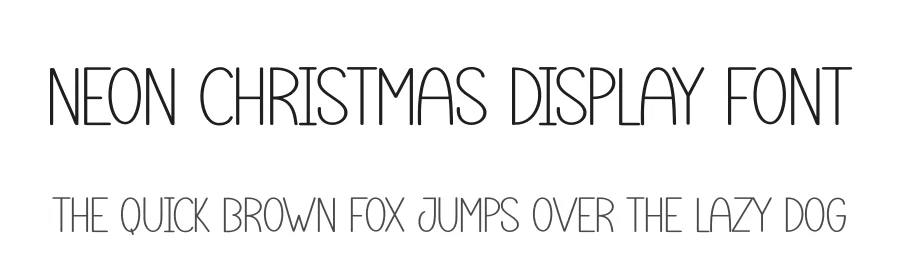 Neon Christmas Display Font by andikastudio — Display Font