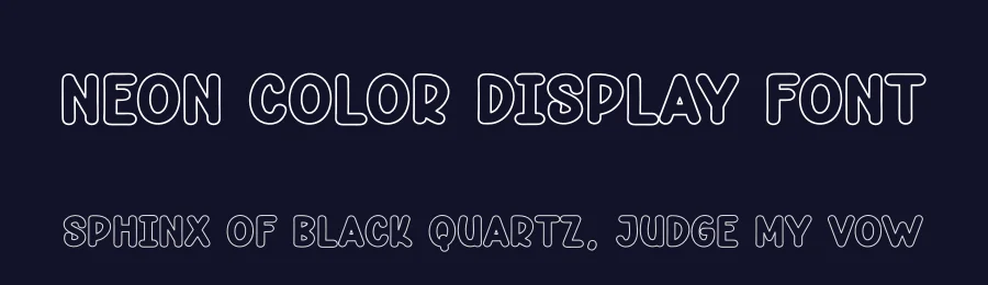 Neon Color Display Font by andikastudio — Display Font — thumbnail 2