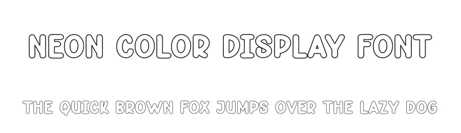 Neon Color Display Font by andikastudio — Display Font