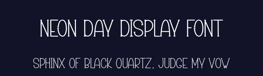 Neon Day Display Font by creativeletter — Display Font — thumbnail 2