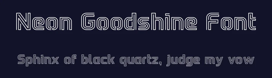 Neon Goodshine Font by Sronstudio — Display Font — thumbnail 2