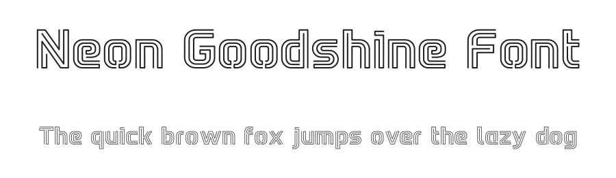 Neon Goodshine Font by Sronstudio — Display Font