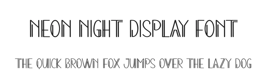 Neon Night Display Font by creativeletter — Display Font