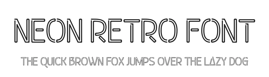 Neon Retro Font by Nirmana Visual — Display Font