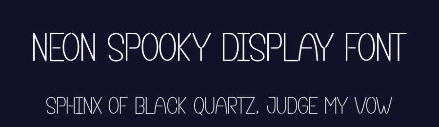 Neon Spooky Display Font by creativeletter — Display Font — thumbnail 2