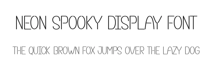 Neon Spooky Display Font by creativeletter — Display Font