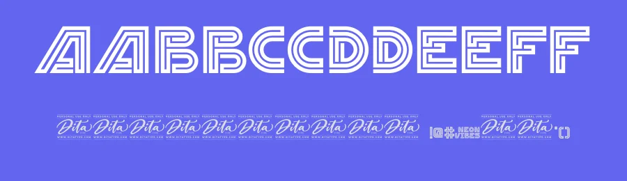 Neon Vibes Font by Din Studio — Display Font — thumbnail 3