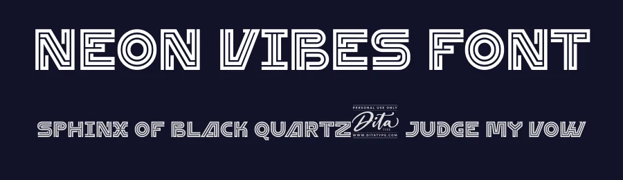 Neon Vibes Font by Din Studio — Display Font — thumbnail 2