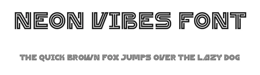Neon Vibes Font by Din Studio — Display Font
