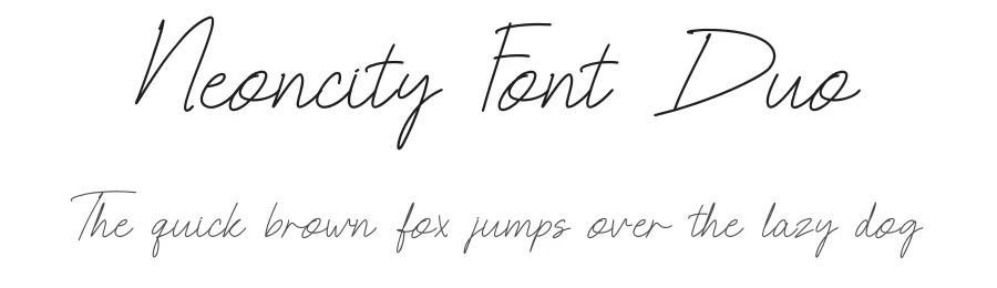 Neoncity Font Duo by PandAE86 — Display Font