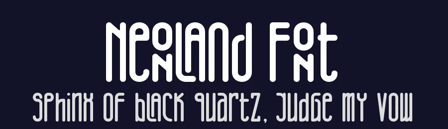 Neonland Font by letterara — Display Font — thumbnail 2