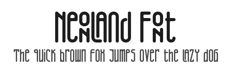 Neonland Font by letterara — Display Font