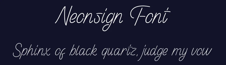 Neonsign Font by Dipati Creator — Decorative Font — thumbnail 2
