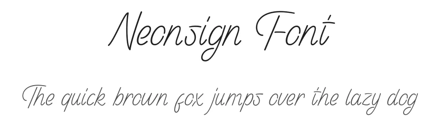 Neonsign Font by Dipati Creator — Decorative Font