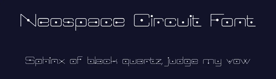 Neospace Circuit Font by defharo — Display Font — thumbnail 2
