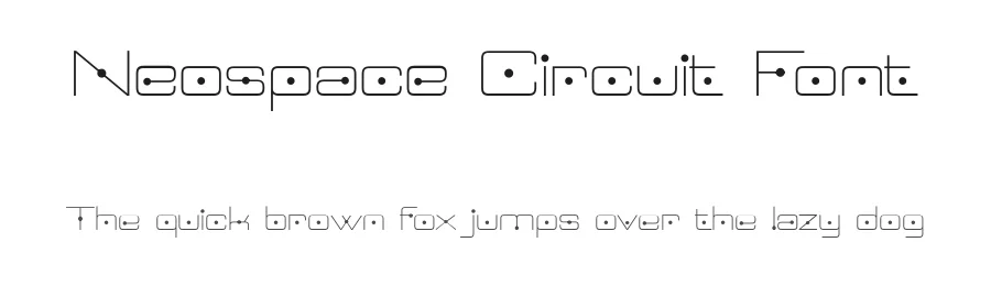 Neospace Circuit Font by defharo — Display Font