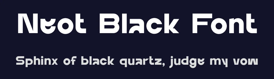 Neot Black Font by erifqizefont — Serif Font — thumbnail 2
