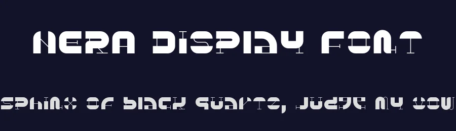 NERA Display Font by DanieleFranchi — Sans Serif Font — thumbnail 2