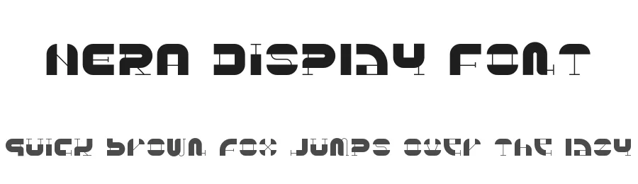 NERA Display Font by DanieleFranchi — Sans Serif Font