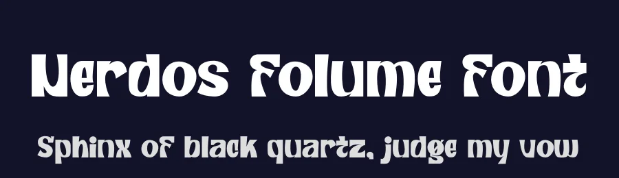 Nerdos Folume Font by SlideShoot — Display Font — thumbnail 2