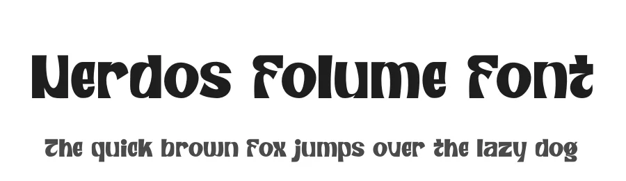 Nerdos Folume Font by SlideShoot — Display Font