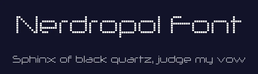 Nerdropol Font by Typodermic — Display Font — thumbnail 2