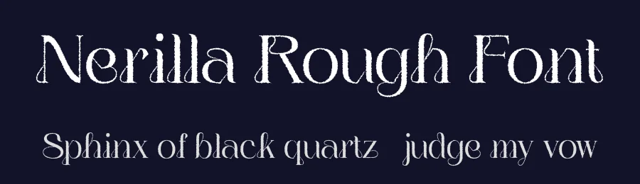 Nerilla Rough Font by craftsupplyco — Display Font — thumbnail 2