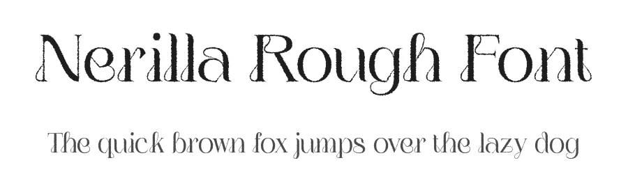 Nerilla Rough Font by craftsupplyco — Display Font