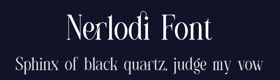Nerlodi Font by Denustudios — Decorative Font — thumbnail 2