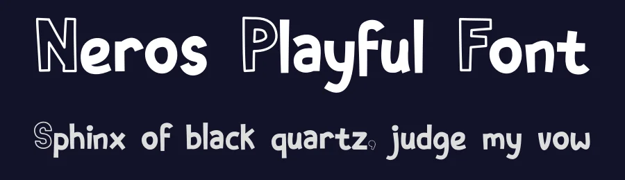 Neros Playful Font by Tokokoo — Display Font — thumbnail 2