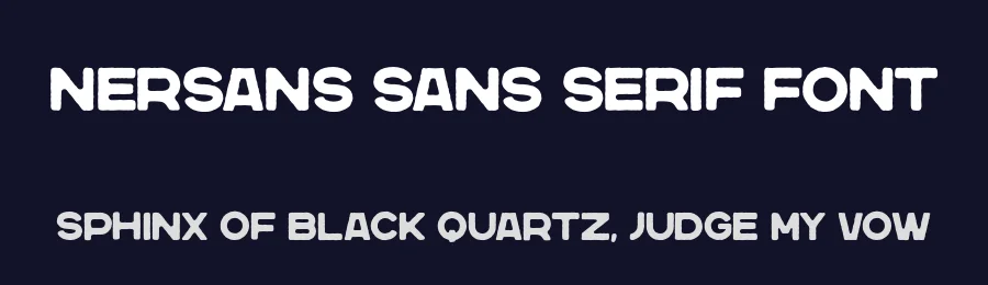 Nersans Sans Serif Font by Garisman Studio — Sans Serif Font — thumbnail 2