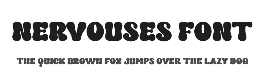 Nervouses Font by Absonstype β Display Font
