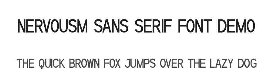 Nervousm Sans Serif Font Demo by Shanaya Creative — Sans Serif Font