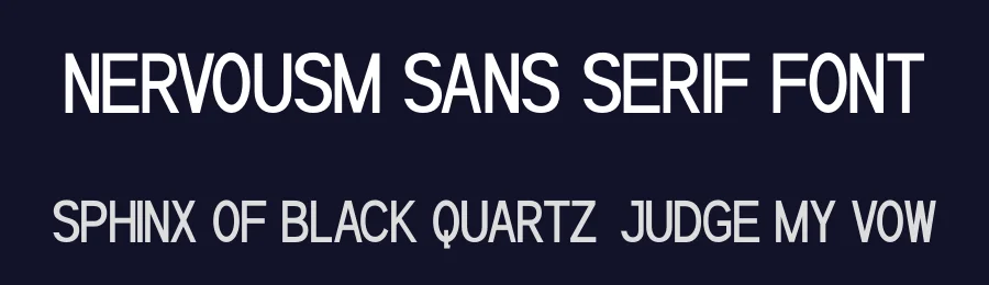 Nervousm Sans Serif Font by shanayastudio — Sans Serif Font — thumbnail 2