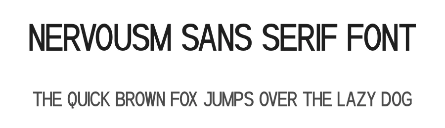 Nervousm Sans Serif Font by shanayastudio β Sans Serif Font