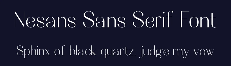 Nesans Sans Serif Font by HansCo — Sans Serif Font — thumbnail 2