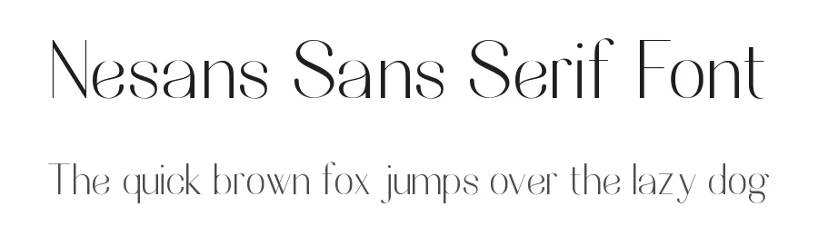Nesans Sans Serif Font by HansCo — Sans Serif Font