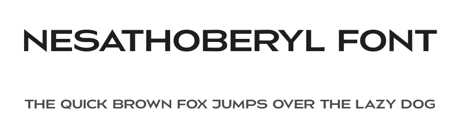 NesathoBeryl Font by gluk — Sans Serif Font