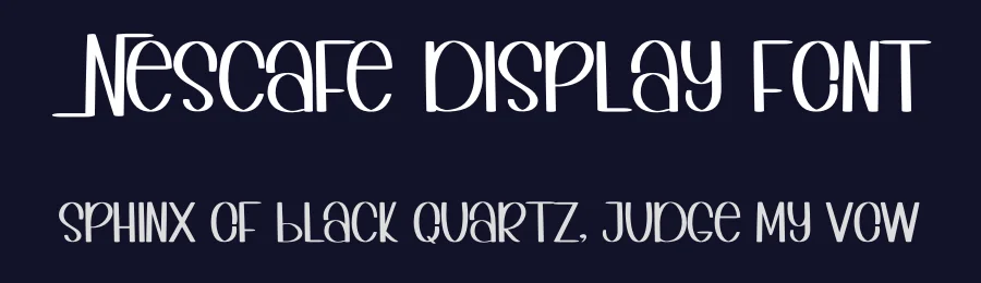 Nescafe Display Font by inermediaSTUDIO — Display Font — thumbnail 2