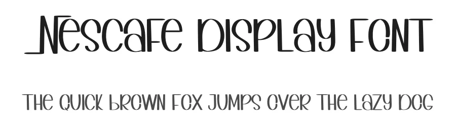 Nescafe Display Font by inermediaSTUDIO — Display Font