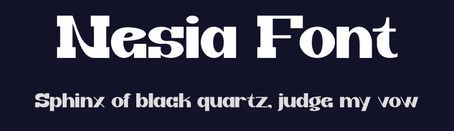 Nesia Font by Marvadesign — Slab Serif Font — thumbnail 2