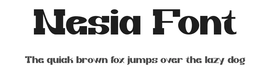 Nesia Font by Marvadesign — Slab Serif Font