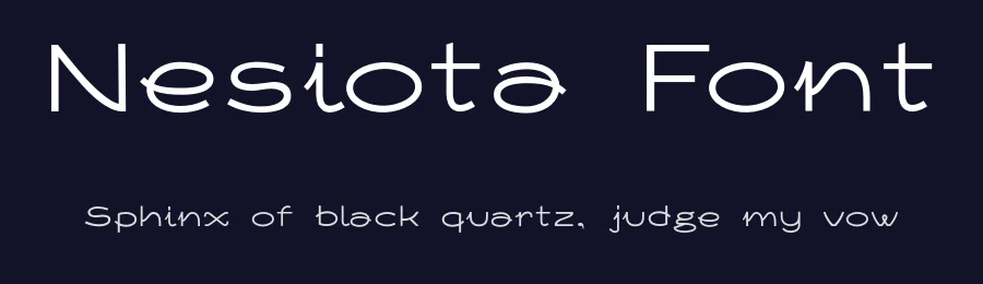 Nesiota Font by Mikko Nuuttila — Sans Serif Font — thumbnail 2