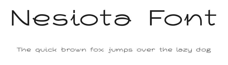Nesiota Font by Mikko Nuuttila โ Sans Serif Font