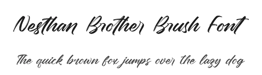 Nesthan Brother Brush Font by letterenastudios — Script Handwritten Font