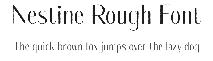 Nestine Rough Font by craftsupplyco — Sans Serif Font